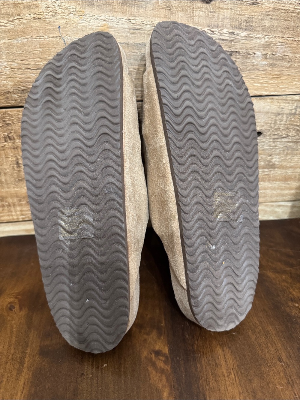 Madden Girl Double Buckle Suede Slide Sandals in Taupe - Picture 5 of 5